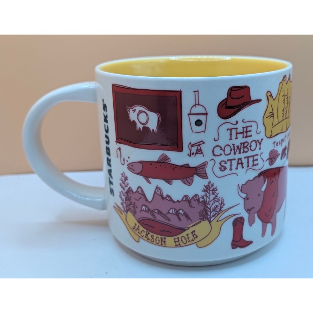 Starbucks Been There Series Wyoming The Cowboy State 14oz Coffee Mug New